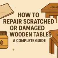How to Repair Scratched or Damaged Wooden Tables: A Complete Guide