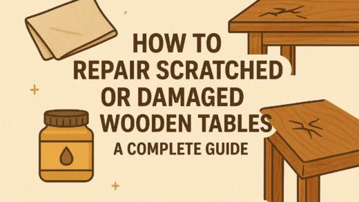 How to Repair Scratched or Damaged Wooden Tables: A Complete Guide